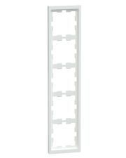 Пятиместная рамка Schneider Electric D-Life белый лотос (MEG4050-6535)