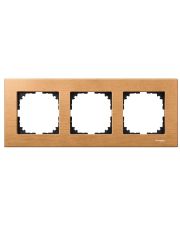 Рамка тройная M-ELEGANCE wood бук Merten (MEG4053-3470)