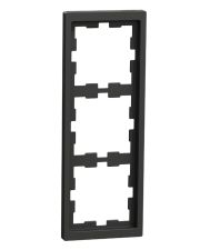 Трехместная рамка Schneider Electric D-Life антрацит (MEG4030-6534)