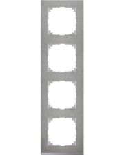 Чотиримісна рамка Schneider Electric M-PURE сталь/алюміній (MEG4040-3646)