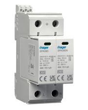 Разрядник (ПЗИП) Hager T1+T2 2P 25kA 1,2kV TN-S TT + дополнительный контакт