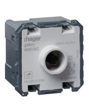 Светорегулятор поворотный Hager 250Вт Lumina/Gallery