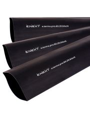 Термоусадочная трубка с клеевым слоем E.Next e.termo.pro.60.20.black, 60/20, 1м, черная (p092053)