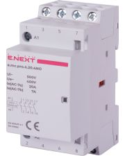 Модульный контактор E.Next e.mc.pro.4.20.4NO, 4р, 20А, 4NO, 220В (p005219)