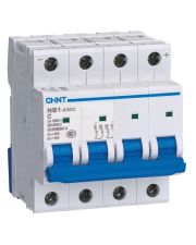 Модульный автоматический выключатель Chint NB1-63DC 4P C10A DC 1000В 6кА (182732)