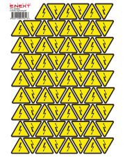 Самоклеющаяся наклейка E.Next "Молния" e.sticker.lightning.50 (50х50х50мм) 62 шт/лист