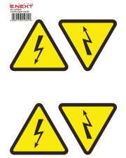 Самоклеющаяся наклейка E.Next "Молния" e.sticker.lightning.160 (160х160х160мм) 5 шт/лист