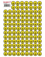 Самоклеющаяся наклейка E.Next "Заземление" e.sticker.grounding.30 (30х30х30мм) 90 шт/лист