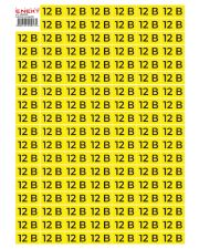 Самоклеющаяся наклейка E.Next "12В" e.sticker.voltage.12.1 (40х20мм) 102 шт/лист