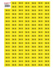 Самоклеющаяся наклейка E.Next "36В" e.sticker.voltage.36.1 (40х20мм) 102 шт/лист