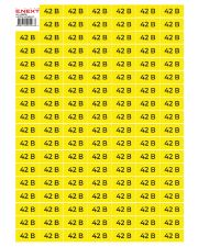 Самоклеющаяся наклейка E.Next "42В" e.sticker.voltage.42.1 (40х20мм) 102 шт/лист