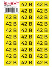 Самоклеющаяся наклейка E.Next "42В" e.sticker.voltage.42.2 (90х38мм) 26 шт/лист