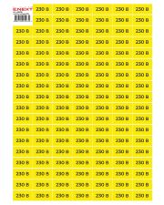 Самоклеющаяся наклейка E.Next "230В" e.sticker.voltage.230.1 (40х20мм) 102 шт/лист