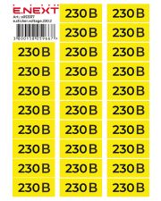 Самоклеющаяся наклейка E.Next "230В" e.sticker.voltage.230.2 (90х38мм) 26 шт/лист