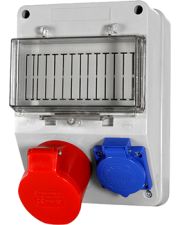 Монтажный набор E.Next 32А 3Р+N+Z 220/400V,16A 2P+Z 250V, клеммная колодка 5х6мм²