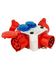 Разветвитель E.Next 32A 3P+N+Z 400V/ 3x32A 3P+N+Z 400V, 2x10A 2P+Z 250V