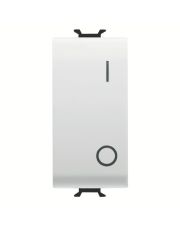 Вимикач GEWISS Chorusmart 1М 2P 16A (глянцевий білий) GW10004