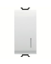 Вимикач GEWISS Chorusmart 1М 1P 16A з підсвіткою (сатиновий білий) GW15002