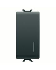 Вимикач GEWISS Chorusmart 1М 1P 16A з підсвіткою (чорний) GW12002