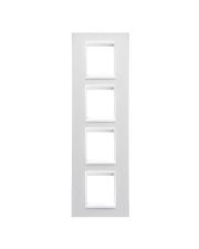 Рамка Chorusmart LUX 2+2+2+2M вертикальна (монохром белый) GW16229YB