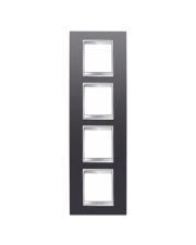 Рамка Chorusmart LUX 2+2+2+2M вертикальна (сланець) GW16229VA