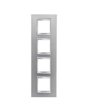Рамка Chorusmart LUX 2+2+2+2M вертикальна (титан) GW16229VT