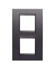 Рамка Chorusmart LUX 2+2M вертикальна (сланець абсолют) GW16224YA
