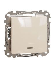 Перекрестный переключатель Schneider Electric Sedna Design & Elements с подсветкой бежевый SDD112107L