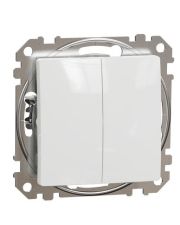 Двухклавишный выключатель Schneider Electric Sedna Design & Elements белый SDD111105