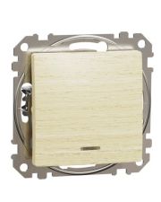 Вимикач Schneider Electric Sedna Design & Elements з підсвіткою береза SDD180101L