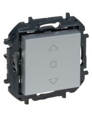 3-позиционный выключатель жалюзи Legrand Niloe Step 6А 250В алюминий (863344B)