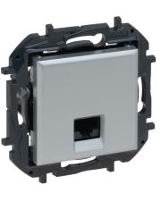 Механизм розетки компьютерной RJ-45 FTP Cat.5e Legrand Niloe Step алюминий (863357B)