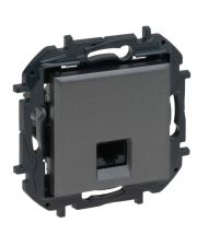 Механизм розетки компьютерной RJ-45 FTP Cat.5e Legrand Niloe Step сталь (863457B)