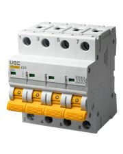 Автоматический выключатель UEC SB-M8 4P 10A C 4,5кA (MCB45-4-010-C)