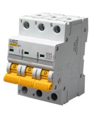 Автоматический выключатель UEC SB-M8 3P 01A D 4,5кA (MCB45-3-001-D)