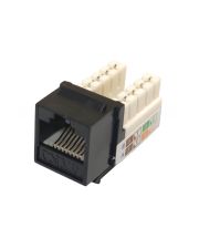Неекранований комп'ютерний роз'єм Hager 11014623 KeyStone RJ-45 UTP cat6 чорний