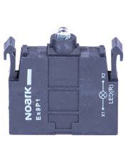 LED індикатор Noark для кнопки Ex9P1 LEDw 110-23В AC білий (переднє кріплення)