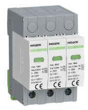 ПЗІП Noark Ex9UEP клас 1+2, In=6,25kA, 1200В DC (з додатковим контактом)
