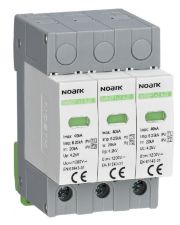 ПЗІП Noark Ex9UEP клас 1+2, In=6,25kA, 1000В DC