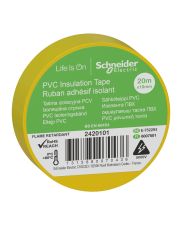 Изоляционная лента Schneider Electric 2420101 19ммх20м желтая