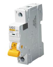 Модульный автоматический выключатель UEC SB-M9 1P 32A B 6kA