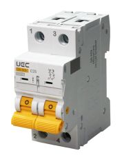 Модульный автоматический выключатель UEC SB-M9 2P 25A 6kA