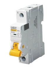 Модульный автоматический выключатель UEC SB-M9 1P 16A D 6kA