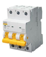 Автоматический выключатель UEC SB-M10 3P 100A C 10кA