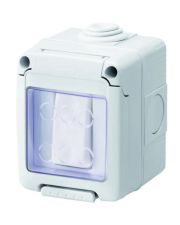 Выключатель проходной GEWISS 27 COMBI SYSTEM 1Р 16AX IP55 серый