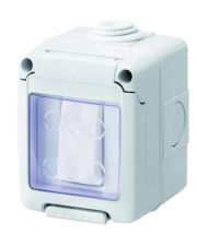 Выключатель GEWISS 27 COMBI SYSTEM 1Р 16AX IP55 серый