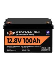 Акумулятор LogicPower LP LiFePO4 12В (12,8V) - 100 Ah (1280Wh) (Smart BMS 100А) с BT (20197) пластик