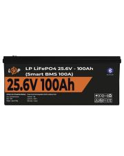 Акумулятор LogicPower LP LiFePO4 24V (25,6V) - 100 Ah (2560Wh) (Smart BMS 100А) (20200) з BT пластик