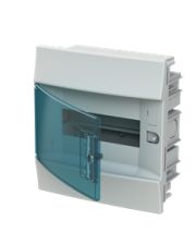 Шафа вбудовувана ABB MISTRAL41F (41A08X12A) на 8 модулів (прозорі дверцята) з N+PE
