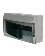 Шафа навісна ABB MISTRAL65 18M 12SM на 18 модулів (прозорі дверцята) з N+PE